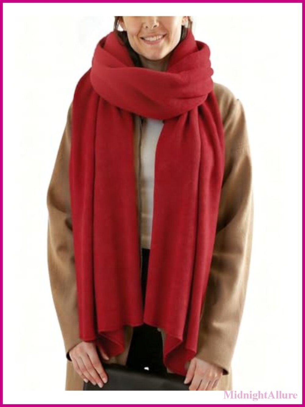 Womens Chunky Oversized Winter Scarf Acrylic Shawl Wrap Blanket Scarf